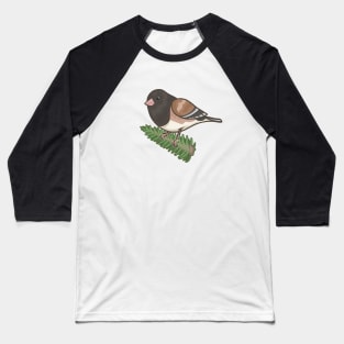 Dark-Eyed Junco Baseball T-Shirt